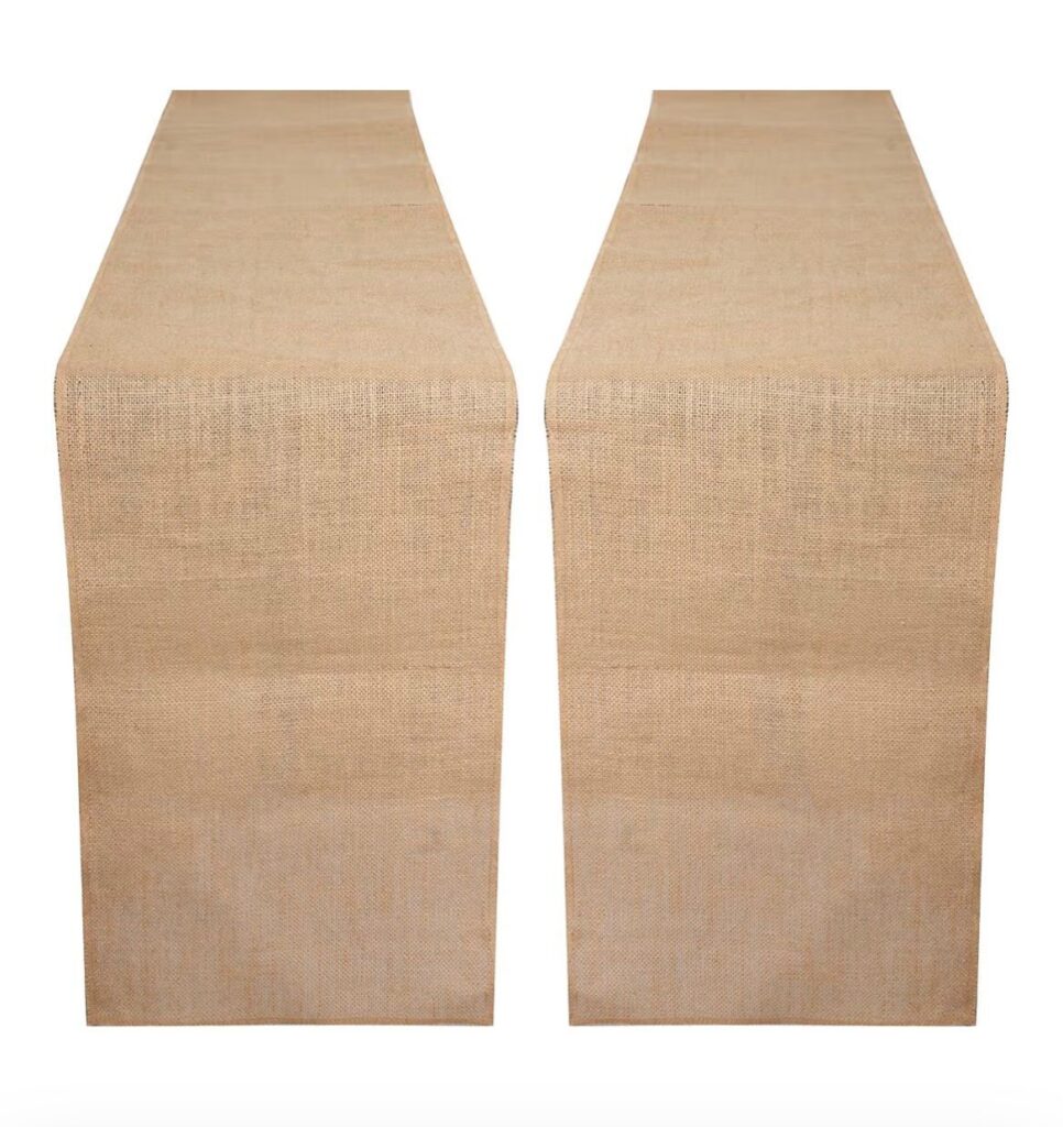 Chemin de table en jute - 1001 Fêtes