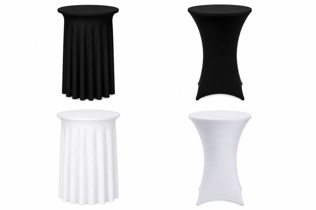 Nappe en lycra seule pour table cocktail - 1001 Fêtes