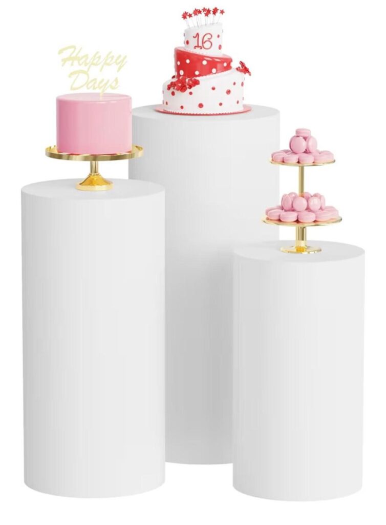 Piédestal à gâteau rond